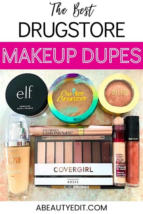 cheap drugstore makeup dupes.